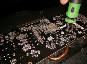 The 4 screws to remove